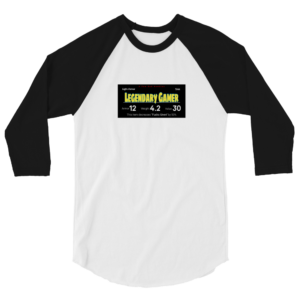 3/4 sleeve raglan shirt